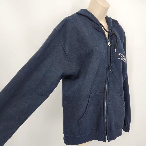 Soring Eagle Hoodie Sweatshirt Full Zip & Drawstring Shark - Picture 6 of 14